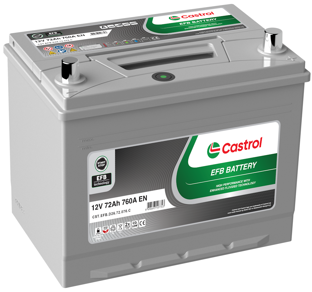 Castrol EFB 12V 72Ah
